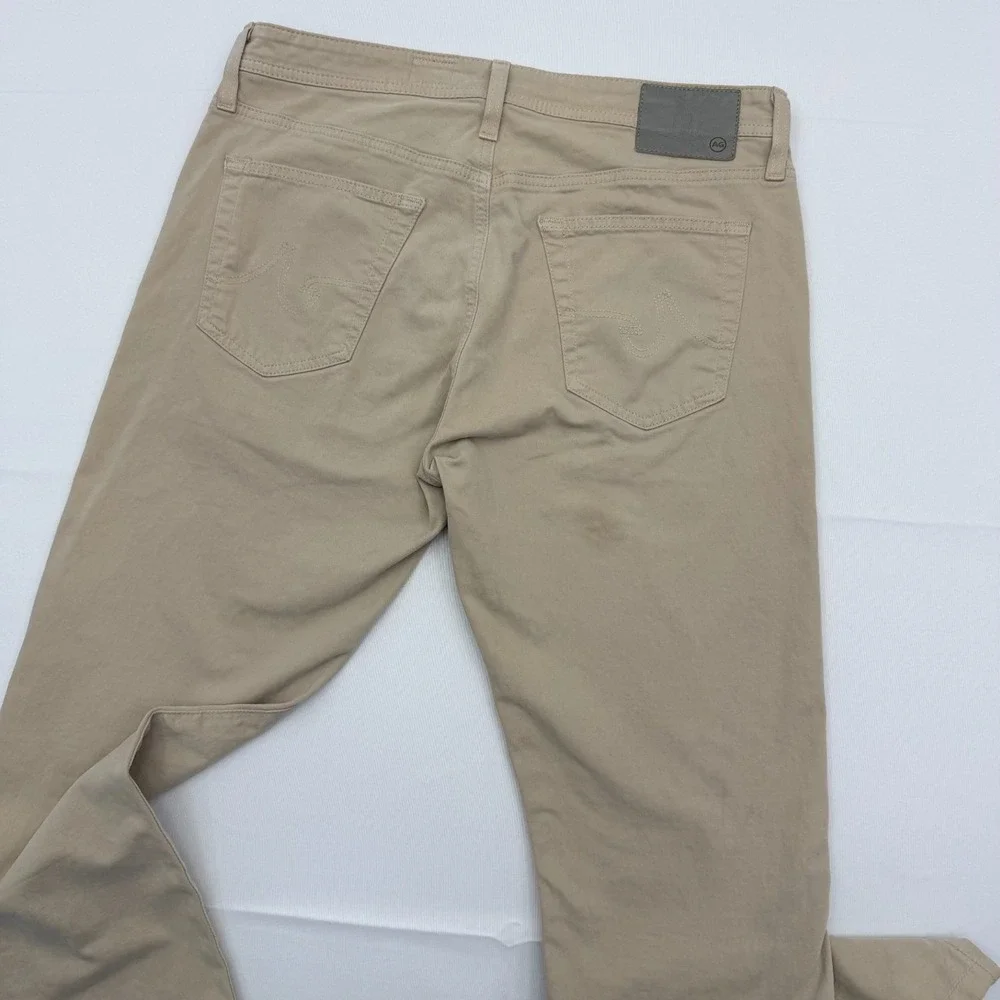 AG Jeans The Everett‎ Slim Straight Pants Mens 34x28 Tan 5-Pocket Stretch Casual